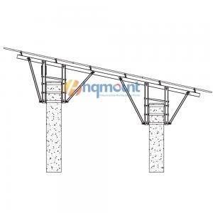 fish pond solar mounting system